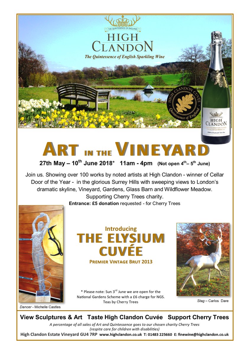 High Clandon (@highclandon) on Twitter photo Stunning art & sculpture, our delicious vintage cuvée, Bank Holiday sunshine....the perfect combination. Join us from Sunday! <a href="/WhatsOnSurrey/">What's On Surrey</a> <a href="/whatsoninsurrey/">What's on in Surrey</a> #art #englishsparkling #englishwine Stunning art & sculpture, our delicious vintage cuvée, Bank Holiday sunshine....the perfect combination. Join us from Sunday! <a href="/WhatsOnSurrey/">What's On Surrey</a> <a href="/whatsoninsurrey/">What's on in Surrey</a> #art #englishsparkling #englishwine
