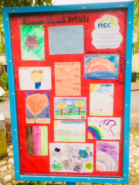 Have a look at Cambridge's newest (and smallest) art gallery featuring a regularly-changing array of colourful art by local children. Open 24/7 in Akeman St - part of a project with nccp.org.uk <a href="/kettlesyard/">Kettle's Yard</a> <a href="/CamUnivMuseums/">University of Cambridge Museums</a>