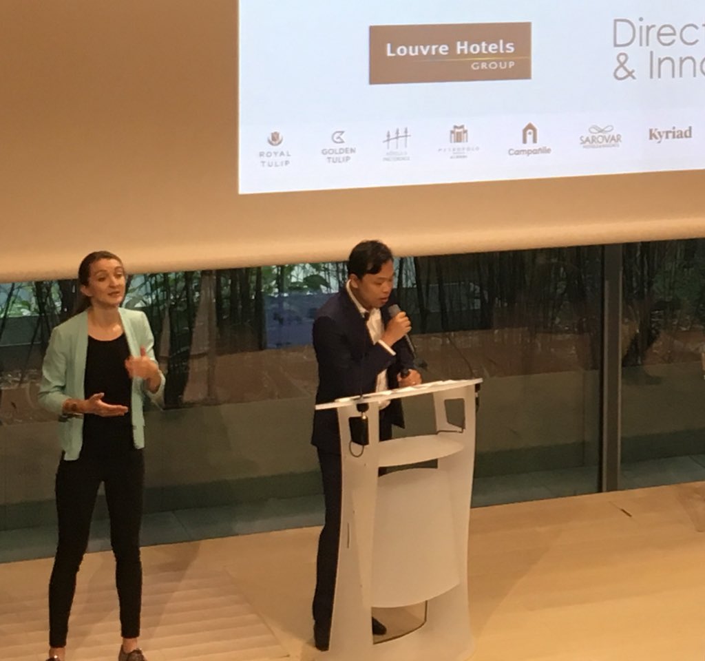 LouvreHotels's tweet photo. « Nous lançons le mois prochain à Shanghai notre premier établissement @CampanileHotels #Smarthotel où les technologies permettent la synchronicité humaine » Quang Thai @AMARC_asso https://t.co/fHY0KfRL9k
