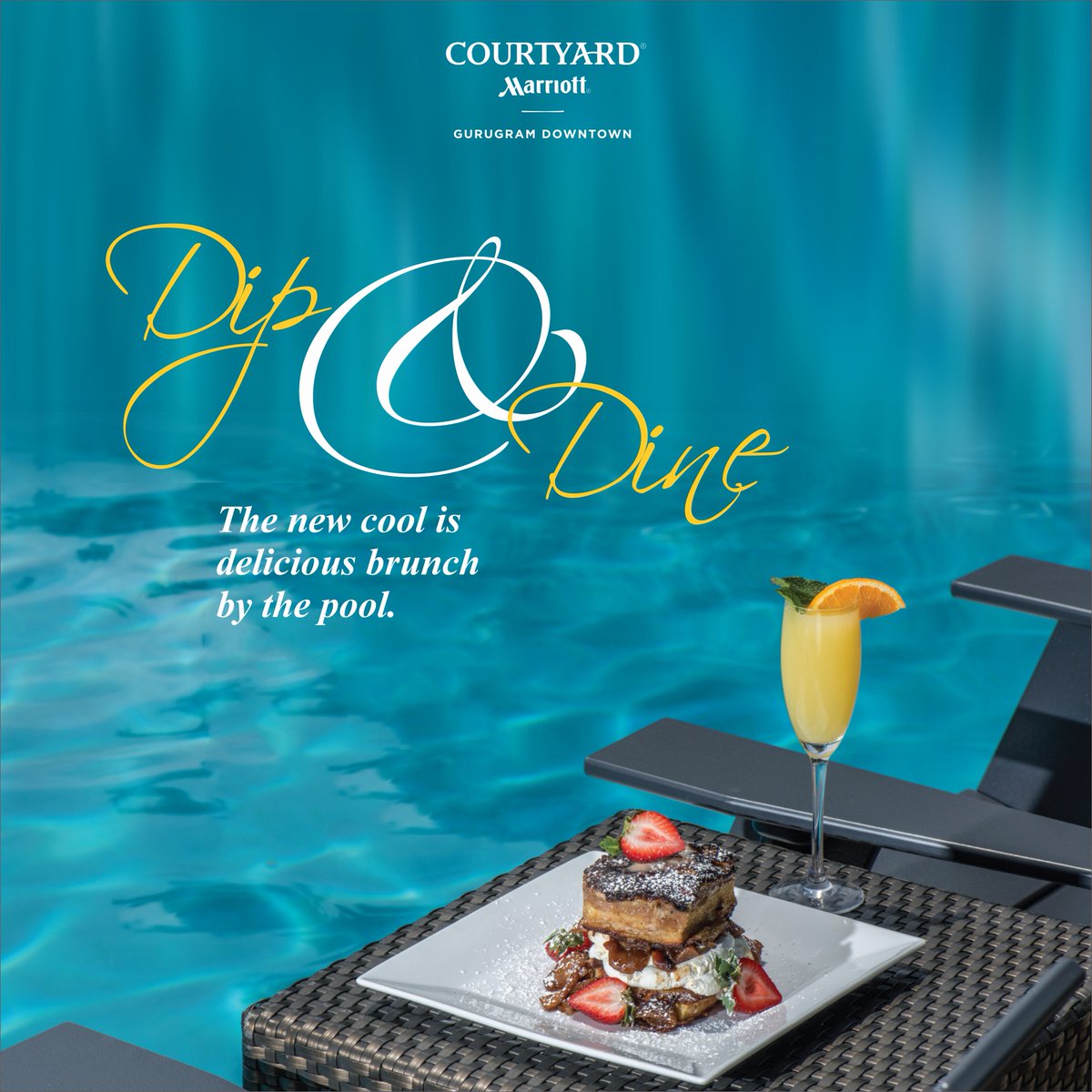 Courtyard_GGN's tweet image. The summer is here, and you’re going to need to cool off. 
So why not book a ‘daycation’.
Take a dip in the pool and savor a sip at Peace.

For details, contact 0124 488 8444

#PoolBrunch #Summer #Courtyardbymarriottgurugramdowntown
