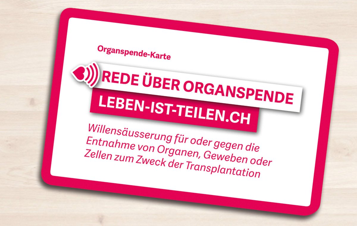 Der Aktionsplan «Mehr Organe für Transplantationen» wird bis 2021 verlängert. Es zeigt sich: Die Massnahmen zeigen erste Erfolge, brauchen aber mehr Zeit um vollumfänglich zu wirken. bit.ly/2IN4wgH #LebenIstTeilen  #Organspende #BundesamtfürGesundheit #Swisstransplant