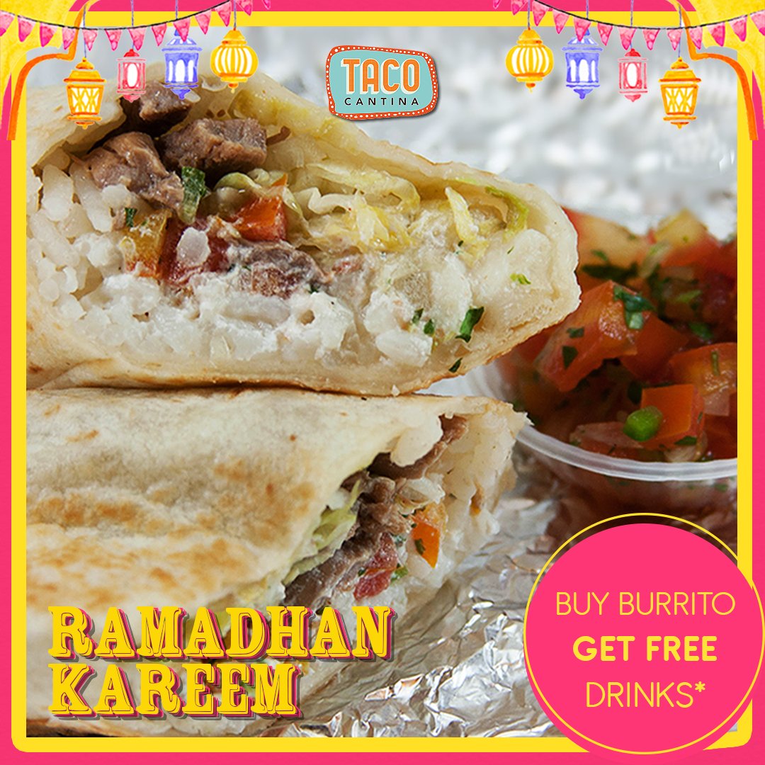 Ramadhan Special, every purchase of Burrito get Free drinks*

#tacotuesday #gofood #tacocantina #mexicanfood #jakartarestaurant #instafood #food #tebet