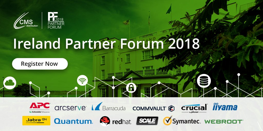 CMSDistribution's tweet photo. We are happy to announce the 12th vendor confirmed for the 2018 Ireland Partner Forum is @QuantumCorp Register today for your chance to meet the industries top hardware and software vendors at the #CMSForum in Dublin on June 7th > https://t.co/DNEdEmdjv6 https://t.co/bVfj7SpIli