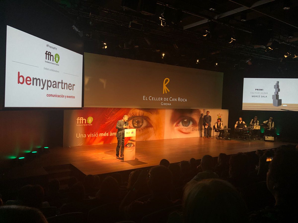 bemypartnercom's tweet photo. Acompañamos un año más a la @fundfactorhuma en la gala de los #PremisFH en la que @Cellercanroca y @APMTerminals fueron las estrellas e la noche. ¡Enhorabuena a los premiados y a la fundación por el evento! #FundacioFactorHuma #CellerdeCanRoca #APMTerminals #Bemypartner https://t.co/b65u11XBT3
