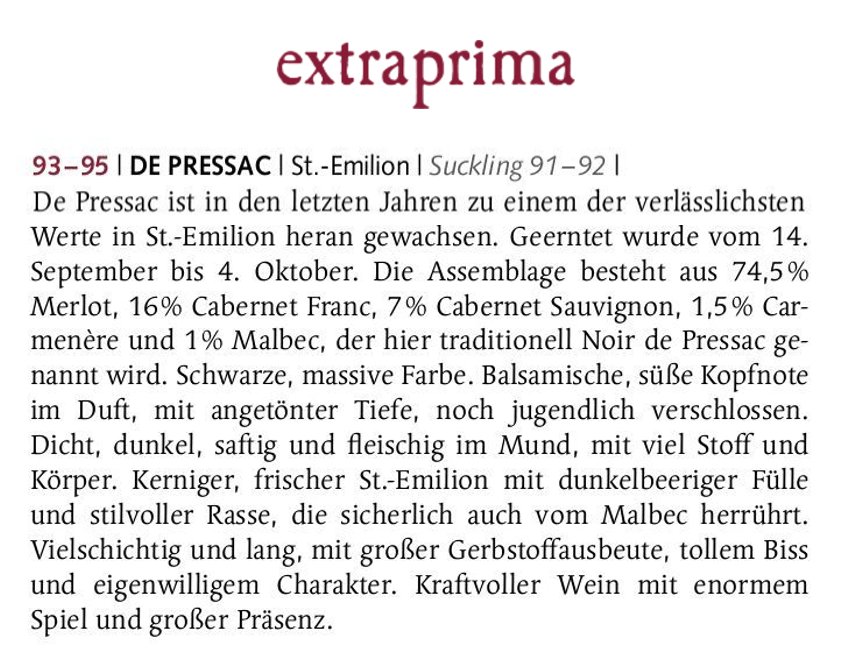 Château de Pressac 2017