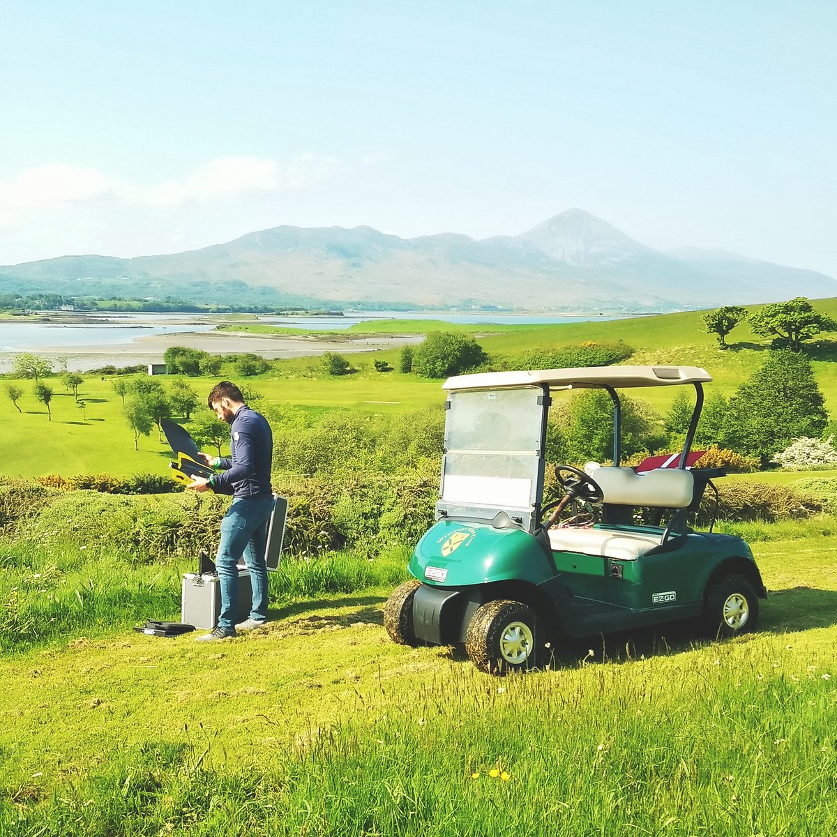 Nice day/location for a #drone #mapping project. #golf course mapping this time round. #kgss #chartered #surveyors #smartgeomatics #geomatics