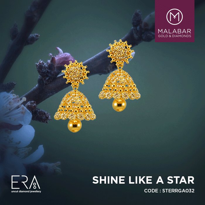 Buy Malabar Gold Earring USEG2701770 for Women Online | Malabar Gold &  Diamonds