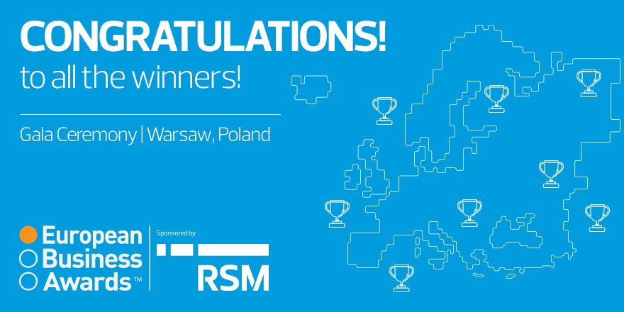 Congratulations to <a href="/JohnPaulGroup/">John Paul</a> @TOMRASYSTEMSBV <a href="/BonumAS/">Bonum</a> @beMatrix <a href="/childbase/">Childbase</a> @PrepaidFS <a href="/RiwalGlobal/">Riwal</a> <a href="/clicars/">Clicars</a> <a href="/GroupeSEB/">Groupe SEB</a> <a href="/Neylons_FM/">Neylons</a> <a href="/AkerBioMarine/">Aker BioMarine</a> <a href="/aquabt/">AquaBioTech Group</a> <a href="/chas_se/">ChasVisualManagement</a> <a href="/TruePotential_/">True Potential</a> – The Winners of European Business Awards 2017/18. It was a great pleasure to see you in Warsaw!