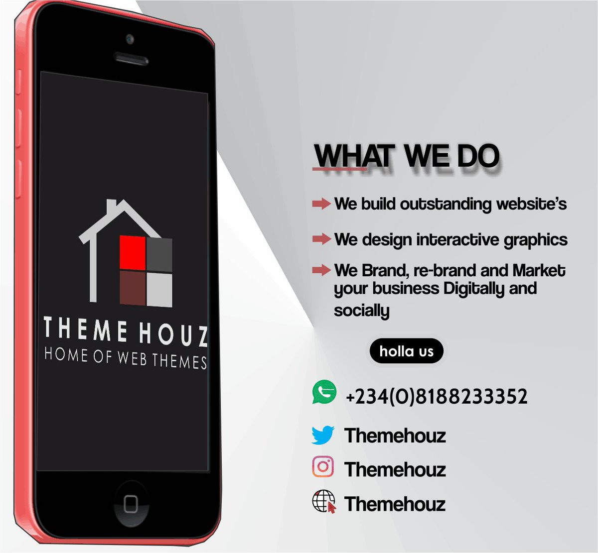 Iam_sampius's tweet image. We&apos;re the best when it comes to Web development and Brand designs...
themehouz.com