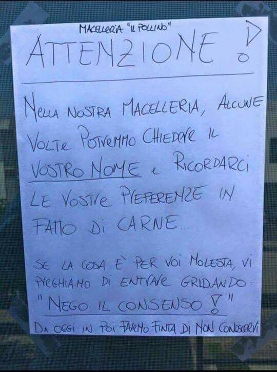 Emmemedia's tweet photo. #GDPRday anche negli #store fisici della macelleria! 😂😜
E tu invece, hai già adeguato il tuo #sito #web alle nuove norme della #GDPR?
Leggi qui -> https://t.co/c1BVru5IOy https://t.co/8wjCKnIrOd
