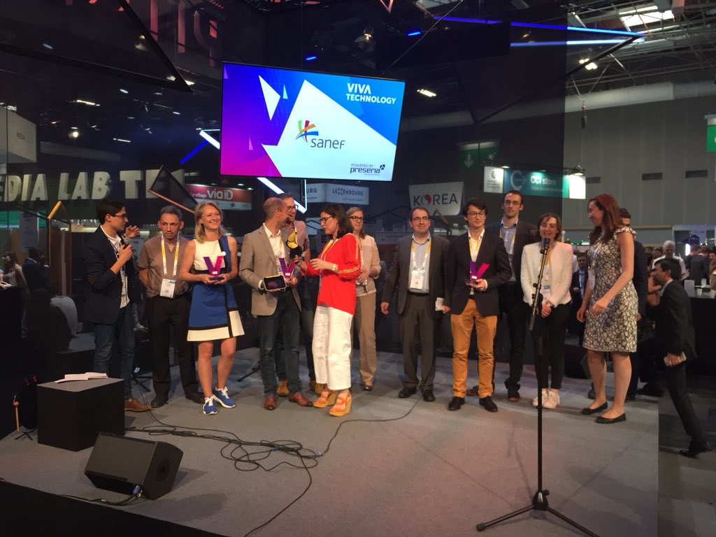 sanef_groupe's tweet photo. [live] #Vivatechnology2018 #PitchContest #innovation and the winners is ... Etaonis ! Congrats !!! Toucango takes the second place and Good Angel the third one ! https://t.co/I3wdWQjDK7