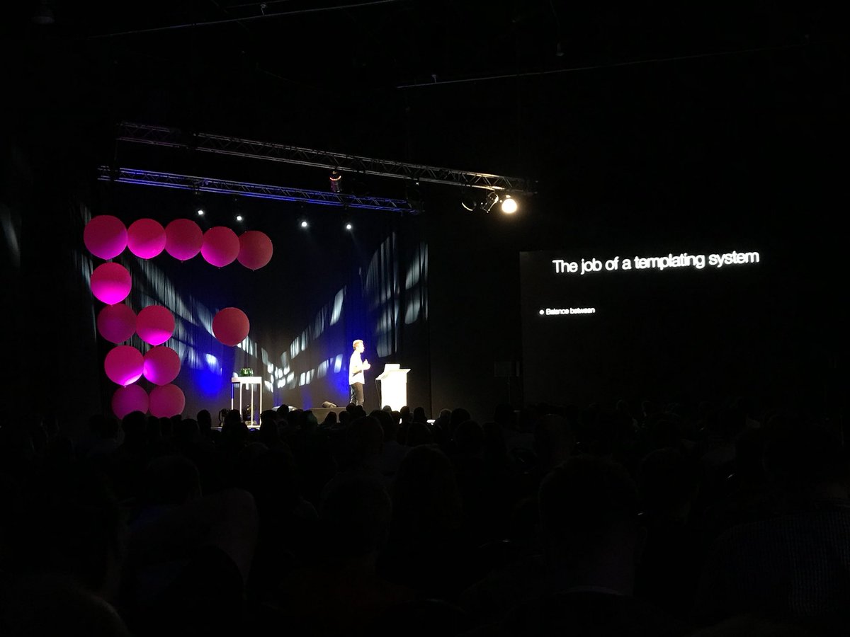 T is for ... Templating! Filip Bech-Larsen <a href="/Filipbech/">Filip Bech in 🇩🇰</a> on the future of templating! 🎉 #js #templating #fronttrends #ft2018