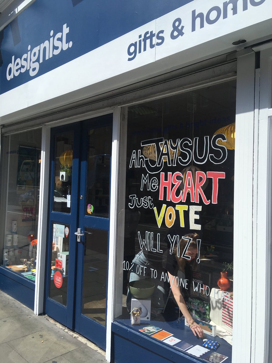 wearedesignist's tweet photo. Stop, me nerrrves...10% off to anyone who’s voted today! Every single tiny vote counts. #VoteYes #repealthe8th #RepealTheEighth #EveryVoteCounts #repeal #TogetherForYes #stillnotcrying https://t.co/WodeJkfkRi
