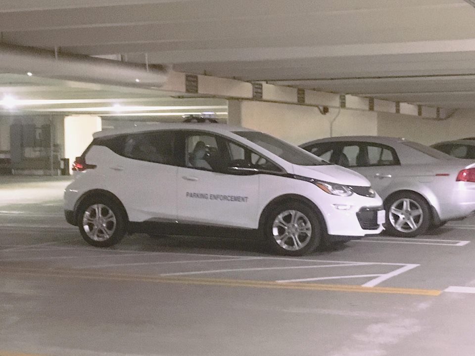 WRVoltec's tweet photo. Mariel K. spots this #BoltAtWork in the parking enforcement fleet of UCLA https://t.co/4D4OuQSTmW