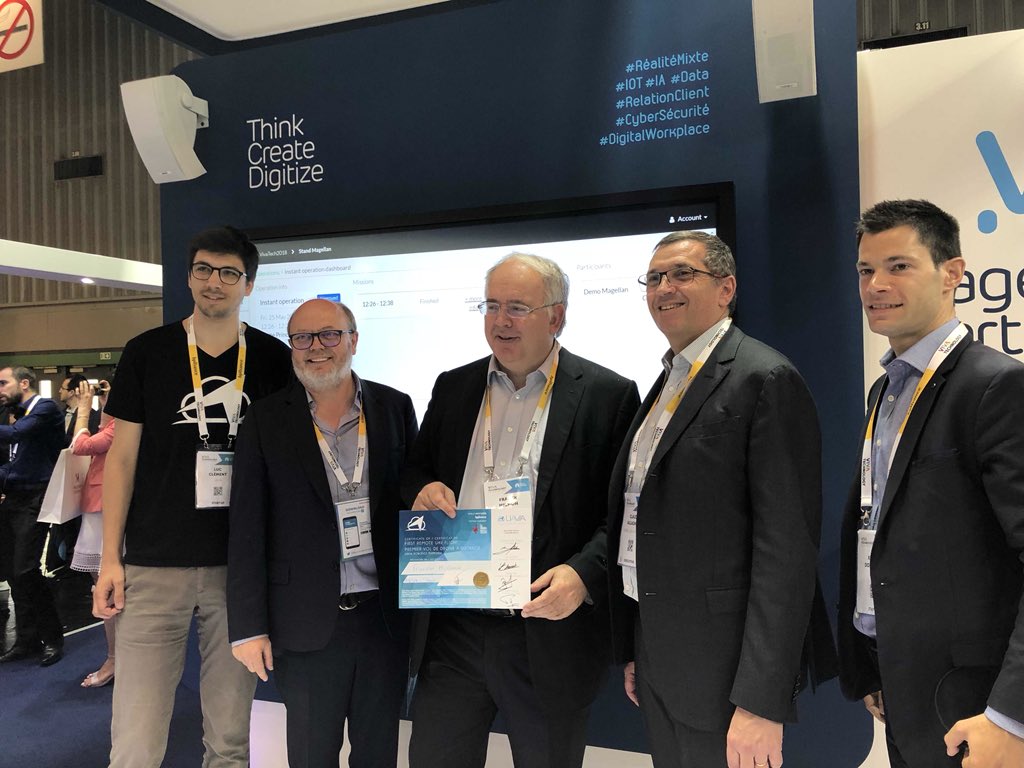 UaviaDrones's tweet image. Time to choose your side either you fly at @Airbus (C29) or at @MagellanCons (M34)!
We’re live now ! #SkyisOurs #Vivatech #InternetOfDrones