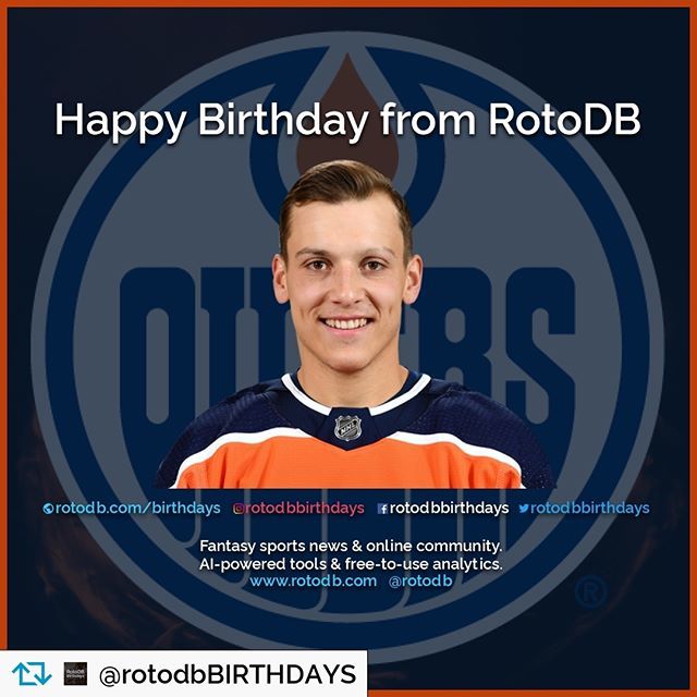 rotodbnhl's tweet photo. https://t.co/ge6ysu76VP Repost from @rotodbbirthdays ~ 
Happy 24th Birthday Matthew Benning (Edmonton Oilers) from @rotodb #HappyBirthday #HBD #Birthday #CakeDay #Sports #Fantasy #FantasySports #NHL #NationalHockeyLeague #Hockey #FantasyHockey #LetsGoOilers #Edmonton #EdmontonO… https://t.co/4Tude2DiNk