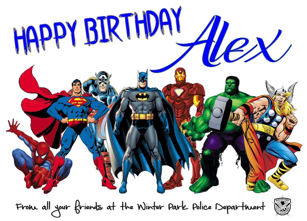 Winter Park Police on X: "HAPPY BIRTHDAY ALEX - We hope you have a super-fantastic-wonderfully delightful birthday!! ENJOY your day! @alexs_journey #DumSpiroSpero #ChildhodCancer #AlexsBirthday #BigMonsterFriday #WPPD https://t.co/p2uO59JcF4" / X