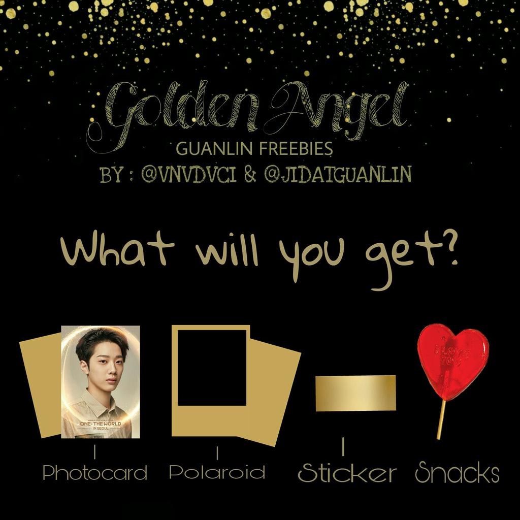 vnvdvci's tweet photo. [HELP RT] 📌
    ---COMING SOON---
         ಠ FREEBIES ಠ
     ☆GOLDEN ANGEL☆
   For Wanna One in JKT
  Lai Guanlin Fansupport
By : @vnvdvci &amp; @jidatguanlin 
-Design and detail will be release- https://t.co/MOL9MJ0iNz