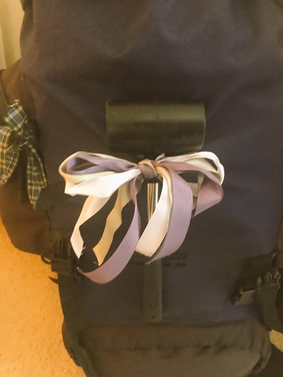Lauren_BennieUK's tweet image. Something rather poetic about attaching some suffrage colour to my camping mallet for #GGStrath18 #WowWoman weekend ahead with 300  Guides &amp;amp; @Avrilfjamieson descending on Loch Lomond.