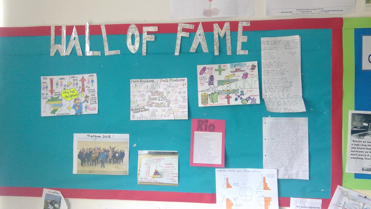 DCHS_Geography's tweet photo. Lovely wall of fame to finish half term with! @ChallonersHigh https://t.co/wfeyudxNl8