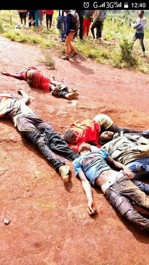 SuhRemmysuh's tweet photo. Northwest Region of Cameroon, Africa. Over 40 gunned down be government forces of Paul Biya. https://t.co/uAWVjpU3lG