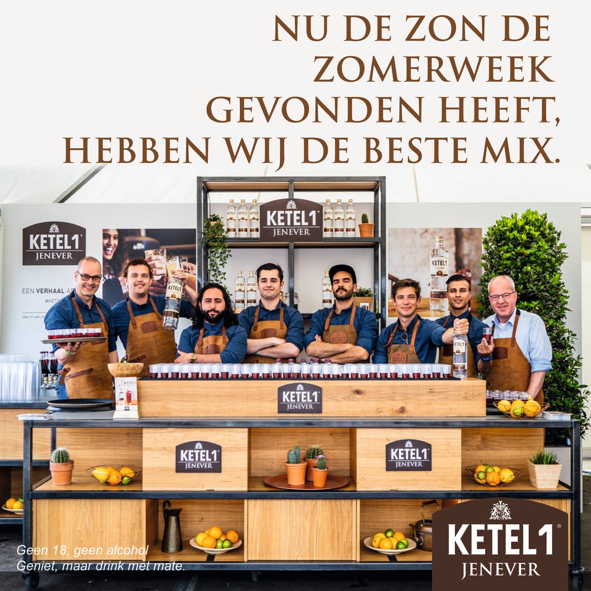 Tot en met zondag 27 mei staat het KETEL 1 team op de Libelle zomerweek. Hier laten we de duizenden bezoekers kennis maken met KETEL 1 Jenever gemixt met Hero Premium Cassis. Kijk voor deze en andere mix suggesties op ketel1.nl  PROOST!