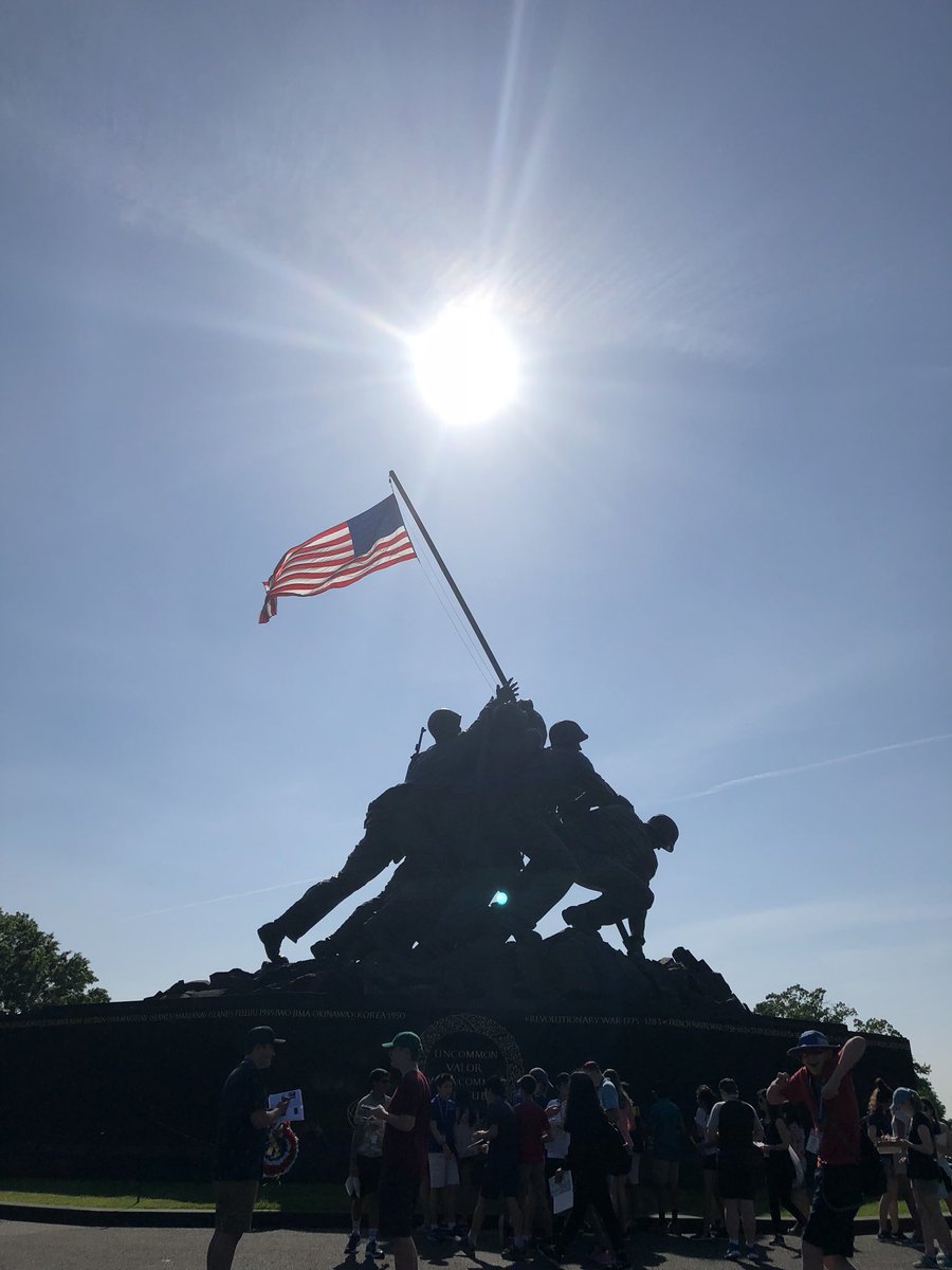 mrssaccobms's tweet photo. Buses 1 &amp; 2 at Iwo Jima @WPSBlanchardMS https://t.co/oZDkT06jLK