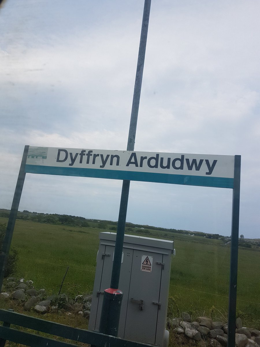 SpellmanShaun's tweet photo. My favourite Welsh station name #Arriva TW #networkrailbhm https://t.co/zJdopsUvhr