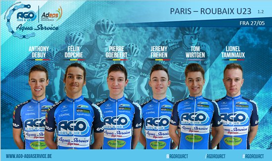AgoAquaCT's tweet photo. TEAM NEWS
Sélection pour U23 Paris-Roubaix (1.2 - 27/05)
Newsletter > https://t.co/LDSlr4ufyb https://t.co/KrDrYcVVdh