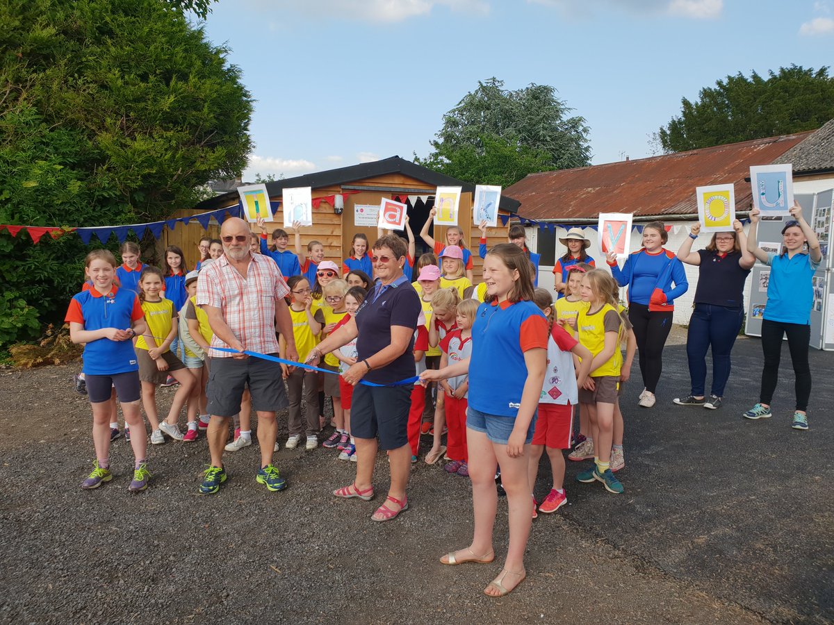 St_Ash_PC's tweet photo. We loved helping the Guides open their 'Bespoke Lodge' at Acreshort Park the other evening #Guiding #Community https://t.co/Zf1XbJh1gz