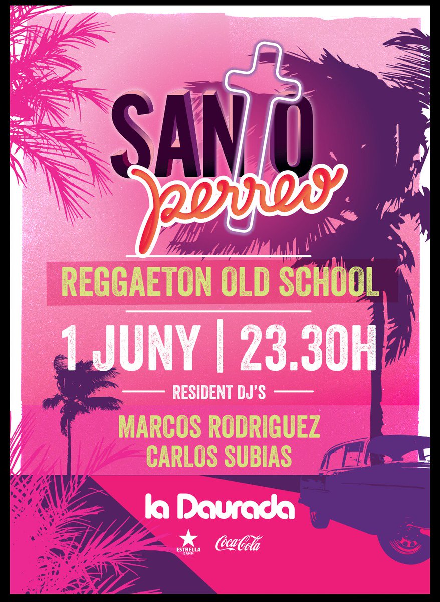 Nos vemos el día 1 de Junio en <a href="/LaDaurada/">La Daurada Group</a> con la fiesta #Santoperreo para recordar todos los exitos del Reggaeton. 
Te apuntas?