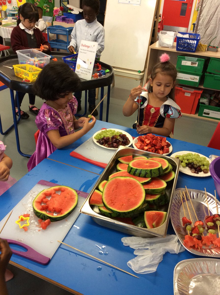 downsviewcroyr's tweet photo. We are making fruit kebabs for the ball this afternoon. Can’t wait to eat them ! https://t.co/XXeHiuYCCC