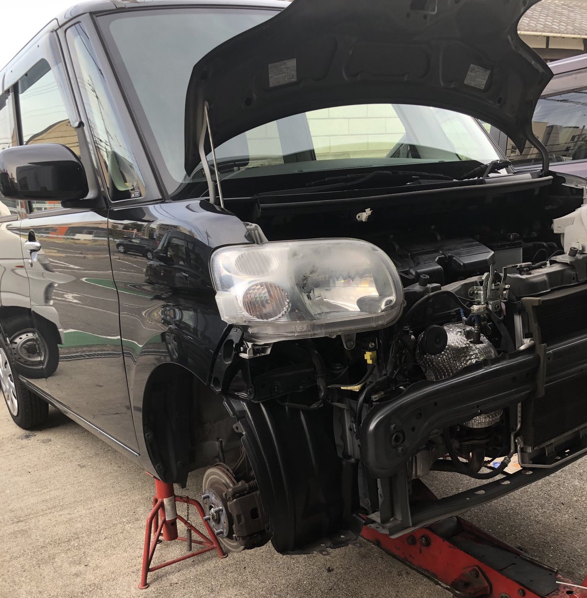 Carproduct Staff ダイハツ タント L375s ブレーキの異音にてご入庫 ブレーキパッド ベルト エンジンオイル交換 ブレーキパッドは残量1ミリ以下 やっぱり日頃の点検は大事ですね ちょっとした症状やご相談事 お気軽にお問い合わせ下さいね