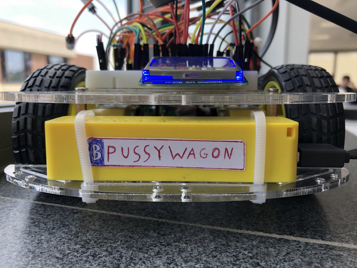 VangnechteJ's tweet photo. Tadaaa onze Pussywagon! #botsbots #keuzeproject #thomasmore #itfactory #snelheidsduivel #pijoepijoepijoe #nissangtr https://t.co/C84KWVUxTZ