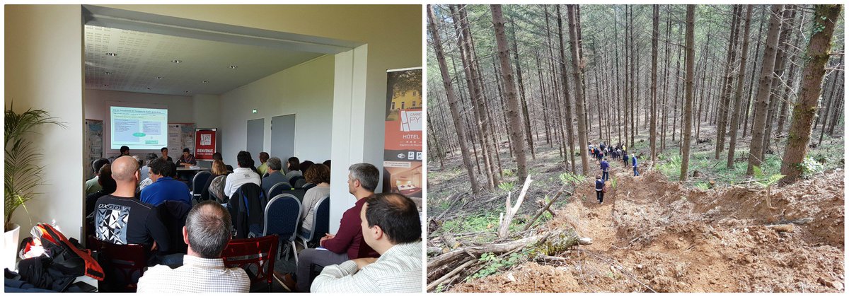agriculturacat's tweet photo. El Servei de Gestió Forestal assisteix a la jornada conjunta dels projectes #iforwood i #pyrempfor sobre noves tècniques #aprofitament i #desembosc forestal mecanitzades en zones de forta pendent https://t.co/3FKkq8KVyS