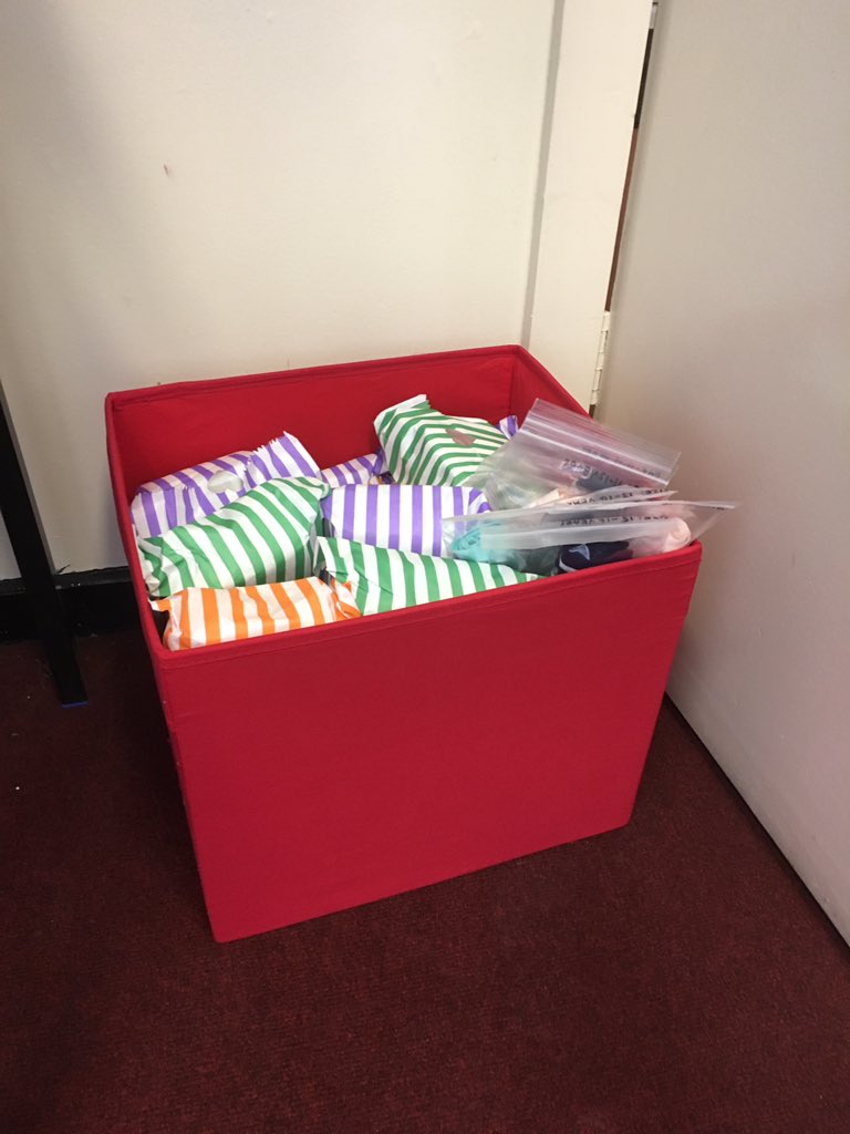 NCCBrent's tweet photo. Thanks to @mycallaly NCC female students now have access to sanitary products via the @RedBoxProject https://t.co/mE6hjDCMB6