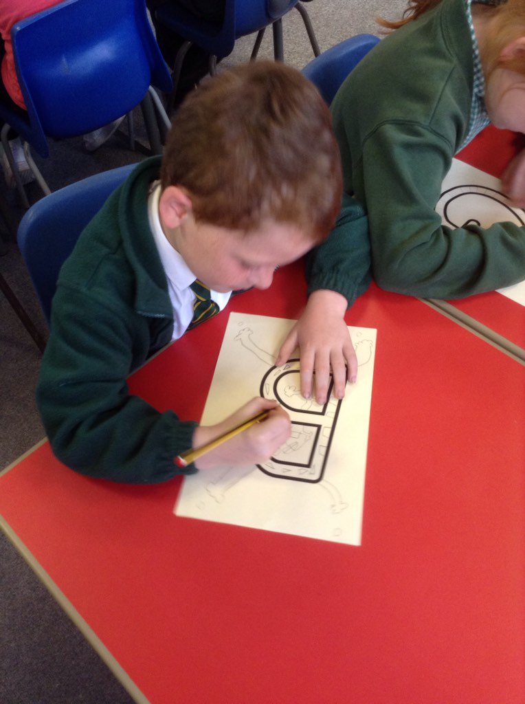 MissCLoweAHT's tweet photo. Happy St Bede's Day from Year 2 @StJosephStBede @SrJudithRussi @SalfordDiocese @introibo #illuminatedscript https://t.co/jVIYrQjswi