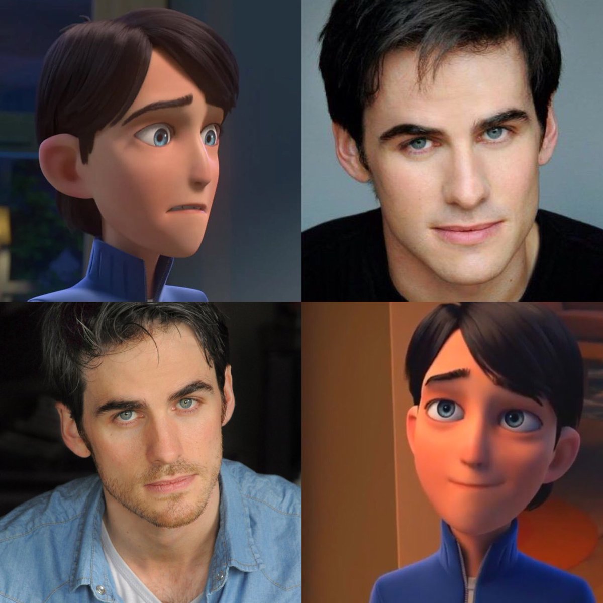 _captainhxxk's tweet photo. But I mean... they both have dark hair, blue eyes... *not Colin’s character btw* https://t.co/wydldy4Nao