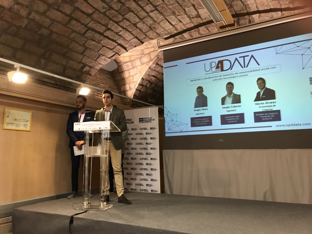 pilarzar's tweet image. Hoy nuestra StartUp @Up4Data seleccionados para el programa emprendimiento social @IAF_Aragon @OTRI_Unizar