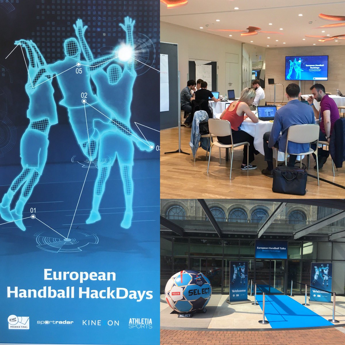 munich_max's tweet photo. Creative minds hacking the future of handball storytelling based in scouting & tracking data @EHF #eht18 #hackdays w/ @Sportradar, @AthletiaSports & @kinexon https://t.co/JSWBqZUKmz