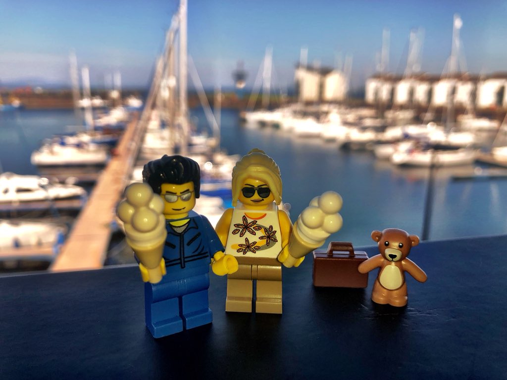 Wee Claire is all packed for her @EUErasmusPlus trip to Cyprus tomorrow to join the NQ Computing Students from @NCLanarkshire ☺️ currently Wee Kev from @CoastguardTeam is explaining the importance of ice cream eating in hot weather 🍦 #justforfun #afol #lego #marinalife