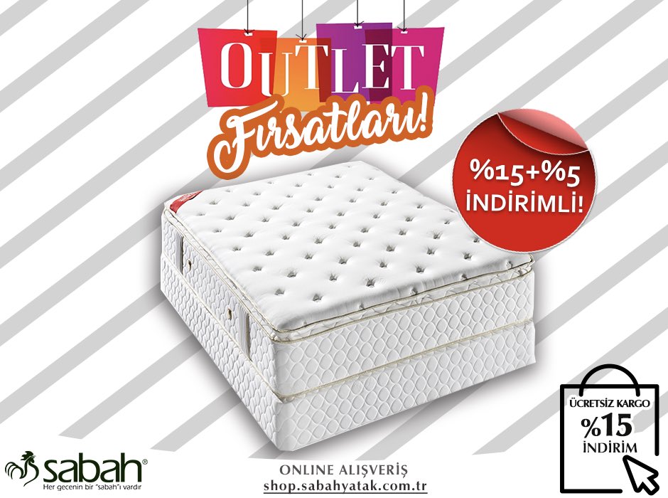 shop.sabahyatak.com.tr'de %15 , Outlet’ye %15+%5 indirim fırsatı var! Tek-çift kişilik yataklardan bazalara, ücretsiz kargo fırsatıyla şimdi yatak odanızda otel konforunu yakalamak çok kolay!
🔻🔻🔻
shop.sabahyatak.com.tr