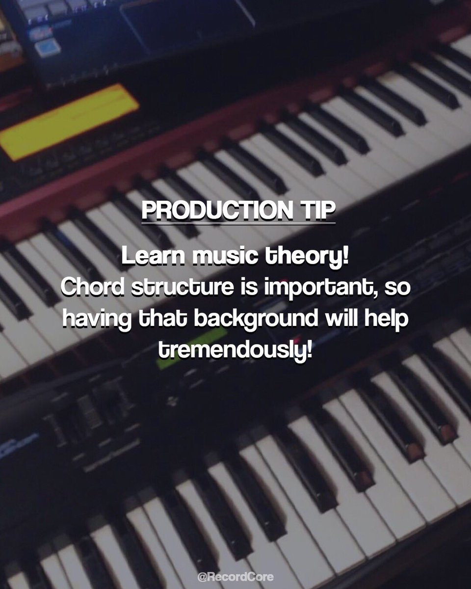 Just learn the music theory guys. 🎼 It will really help you // #musicproducer #musicproducertips #musicproduction