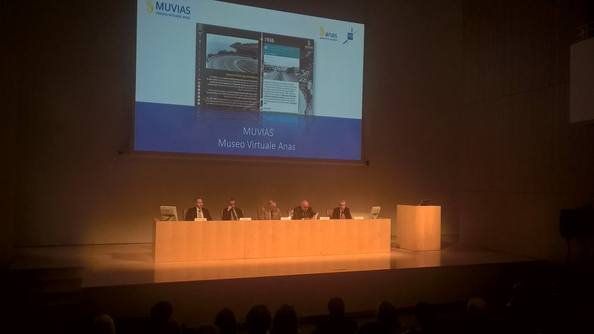 StradeAnas's tweet photo. Presentato oggi #25maggio da Stefano Maggi, Professore di #StoriaContemporanea @unisiena il Museo Virtuale di Anas #Muvias, uno spazio web dinamico e interattivo che racconta la crescita economica e sociale dell'Italia e quella della sua rete viaria. #Anas90 #90annidiAnas https://t.co/91uGBT6lQu