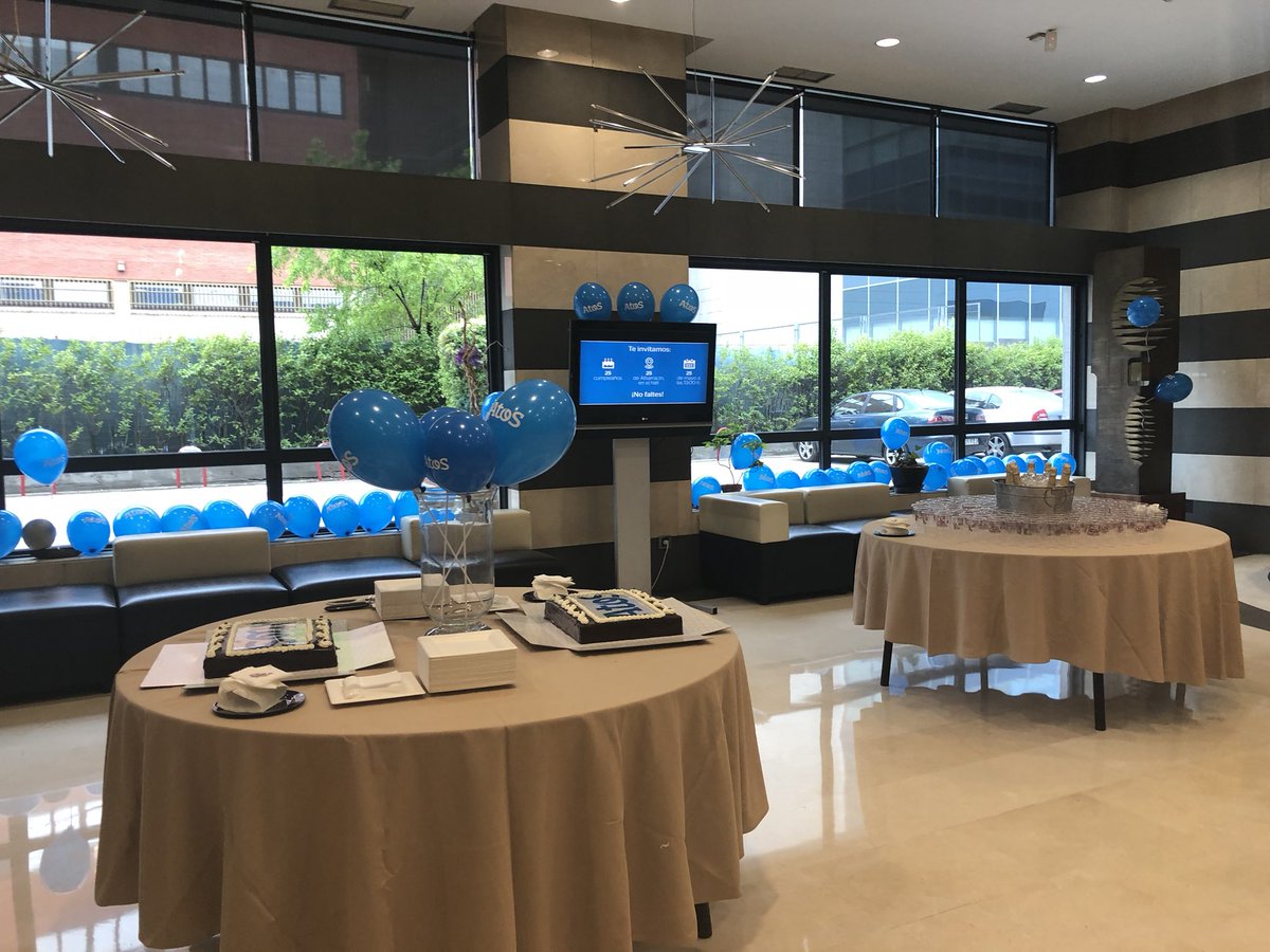 AtosES's tweet photo. ¡Todo preparado! Hoy dia 25, a partir de las 13h. celebraremos el 25 aniversario de nuestra sede de Albarracín 25 ¡brindaremos juntos! #atosteam #atosfamily #proudofatos @Atos https://t.co/1Dghu4RQt0