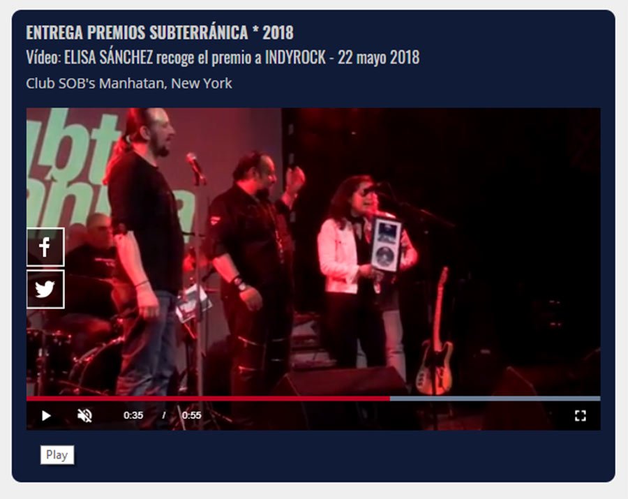 jegomez55's tweet photo. Estamos de enhorabuena. En IndyRock Hemos recibido el premio  'Latin America Rock and Pop Music Awards', los #PremiosSubterranica que se entregaron en New York. Millones de gracias a @subterranica y a la música latina. Lo contamos, con vídeo, en https://t.co/8Hs0fUR1Sr https://t.co/YXiaeeUrrw