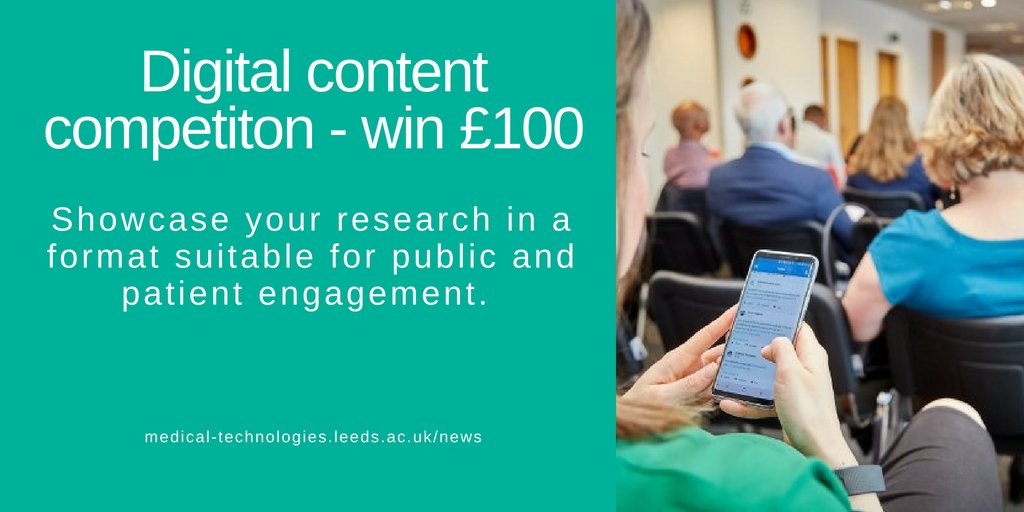 medtechleeds's tweet photo. Deadline for abstracts is today (Friday 25th), we are really keen to see how you can showcase your research in a more digital and digestible format https://t.co/ZHQwYA7LgC #medtech https://t.co/ZR4NvyW6Ai