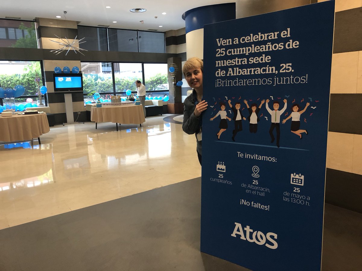AtosES's tweet photo. ¿Brindamos? ¡No faltes! 25 aniversario, 25 de mayo, Albarracín, 25 #atosteam #proudofAtos #atosfamily https://t.co/QxuzeefYaa
