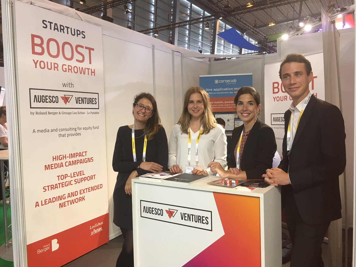 Agathe_Lelu's tweet photo. Chers startupers, l'équipe de @AugescoVentures vous attend toute la journée F39 @VivaTech pour discuter #croissance #servicesforequity. Aurelien@CornerJob_fr se tient à votre disposition pour témoigner de l'apport @AugescoVentures https://t.co/iPtOltckS9
