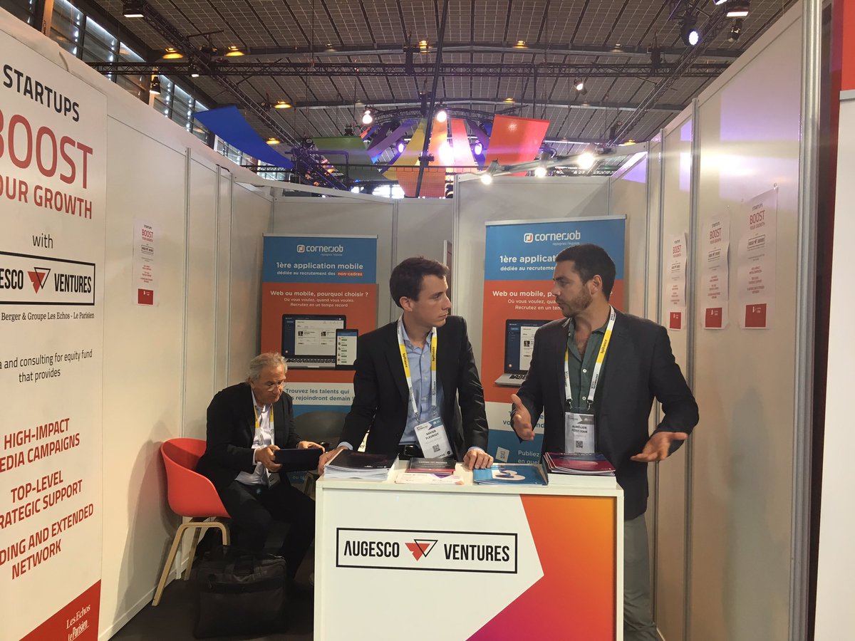 Agathe_Lelu's tweet photo. Chers startupers, l'équipe de @AugescoVentures vous attend toute la journée F39 @VivaTech pour discuter #croissance #servicesforequity. Aurelien@CornerJob_fr se tient à votre disposition pour témoigner de l'apport @AugescoVentures https://t.co/iPtOltckS9
